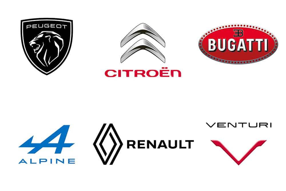 French Car Brands logos