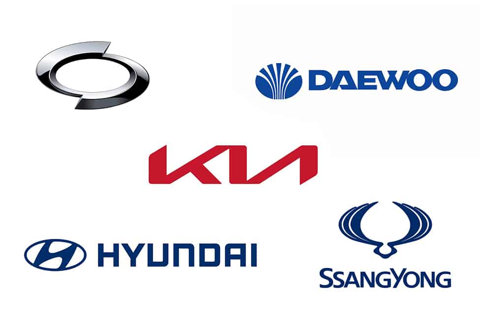 Korean Car Brands Names - List And Logos Of Korean Cars
