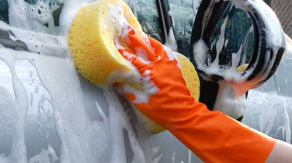 Washing Car With Hand