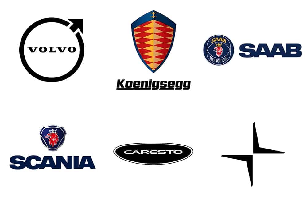 Swedish car brands logos