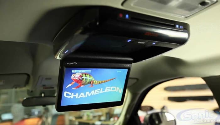 overhead dvd player for cars
