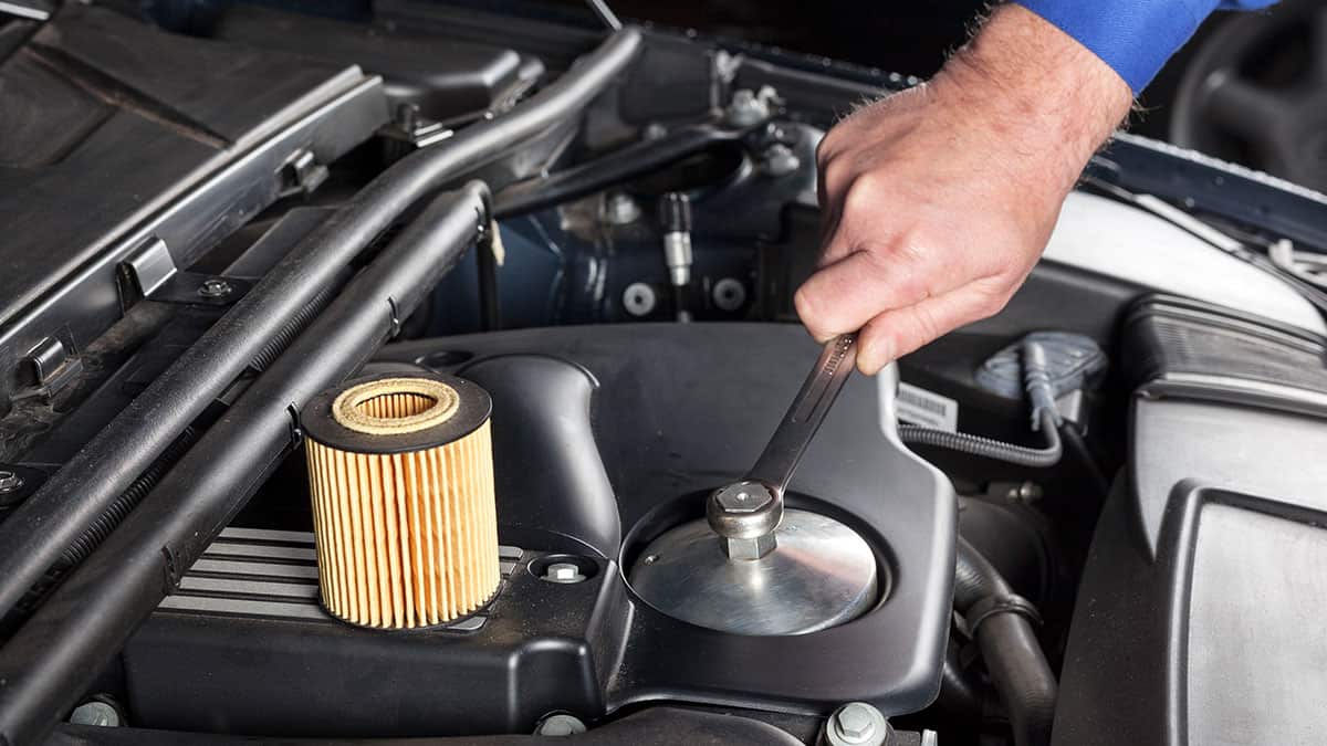 replacing the oil filter